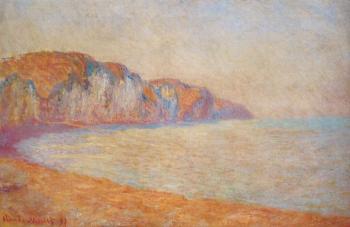尅勞德 莫奈 Cliff at Pourville in the Morning 尅勞德 莫奈 Cliff at Pourville in the Morning
